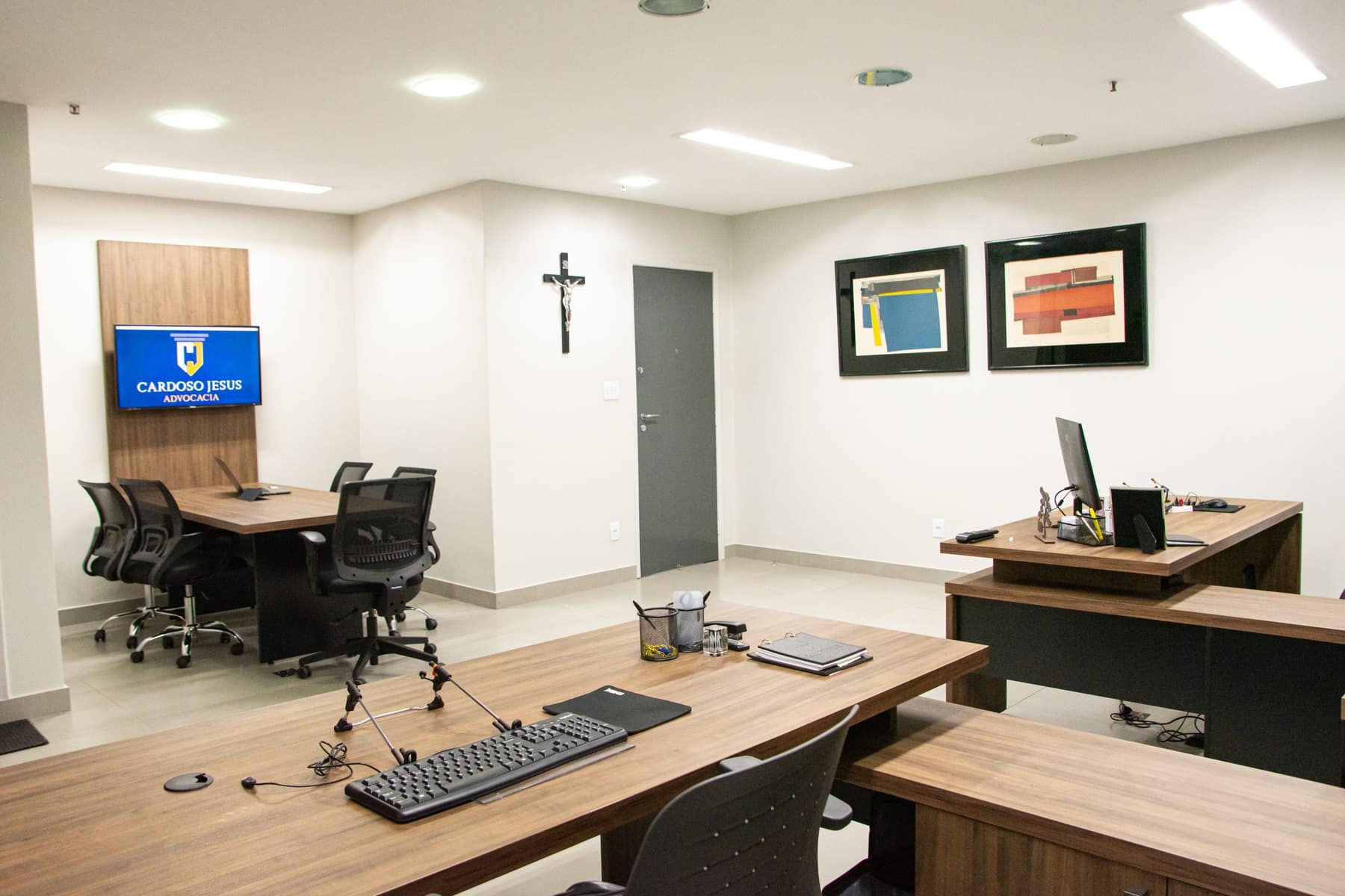 Sala de reunião do escritório na Savassi